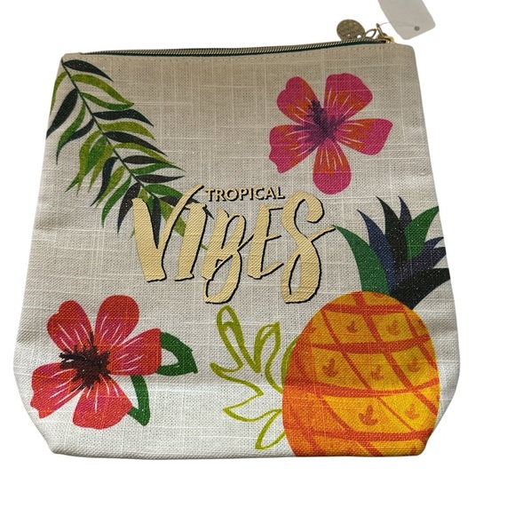 Bath & Body Cosmetic Medium Shimmer Tropical Pouch BNWT - Picture 1 of 7